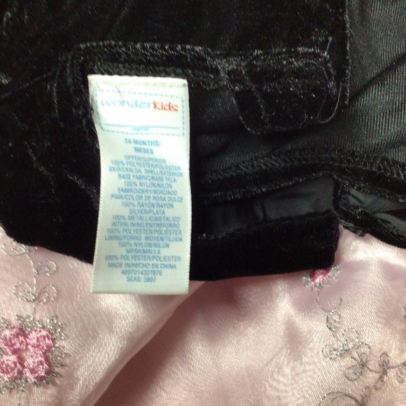 Wonderkids Black and Pink Formal Dress - Picture 2 of 9